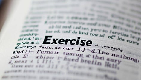 Exercise picture in dictionary