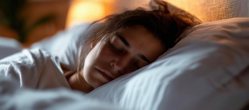 Person getting restless sleep